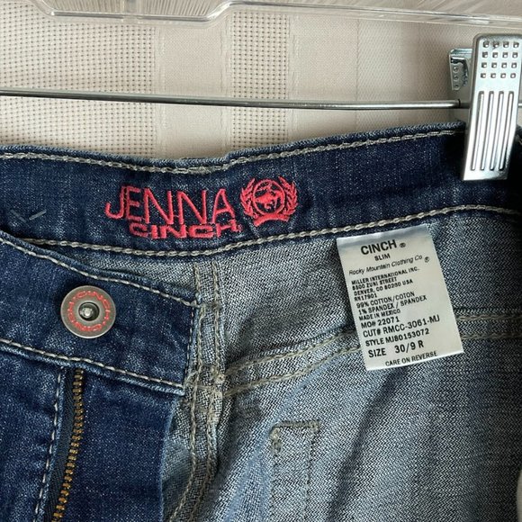 Cinch Womens Jenna Stretch Mid Rise SlimFit Boot Cut Denim Jeans Size 30/9 - Picture 5 of 15